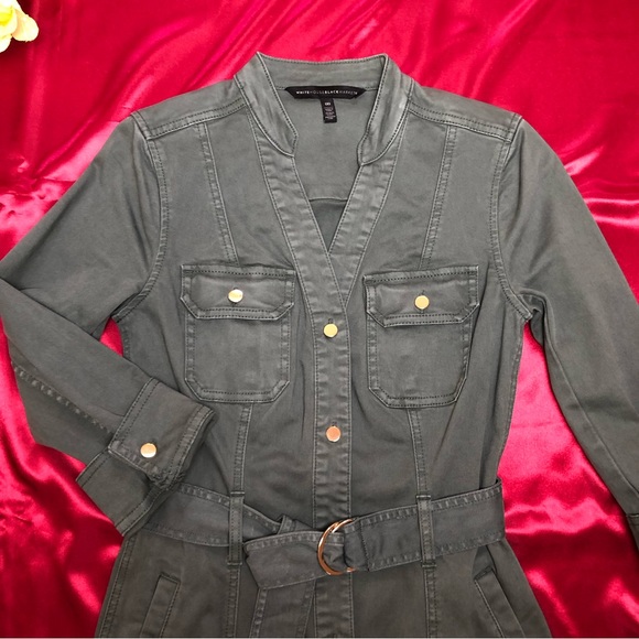 ⭐️NEW⭐️White House Black Market (WHBM) Long Sleeve Shirt Dress - Picture 5 of 8